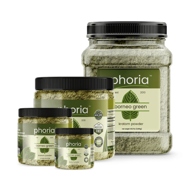 Phoria Borneo Green Vein Kratom Powder - Main Product Image