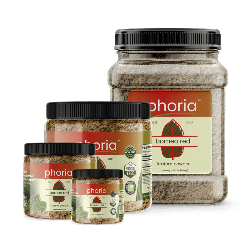 Phoria Borneo Red Vein Kratom Powder - Main Product Image