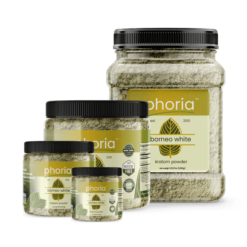 Phoria Borneo White Vein Kratom Powder - Main Product Image