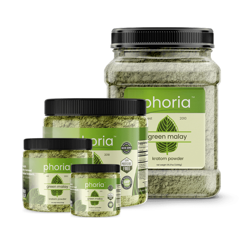 Phoria Green Malay Kratom Powder - Main Product Image