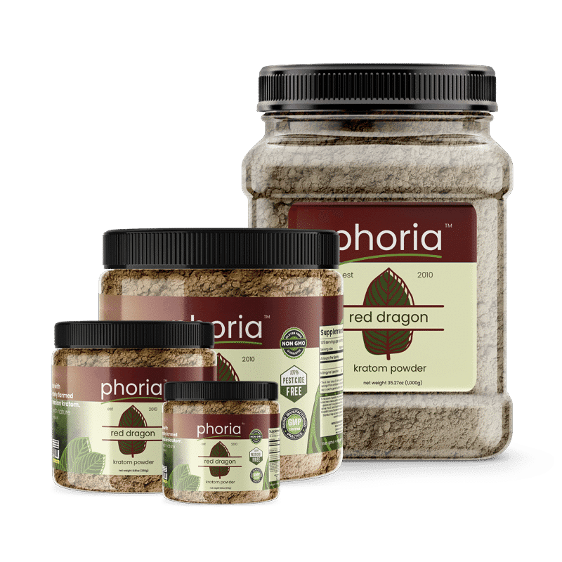 Phoria Red Dragon Kratom Powder - Main Product Image