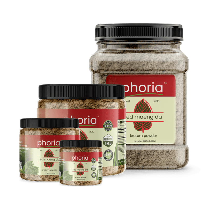 Phoria Red Maeng Da Kratom Powder - Main Product Image
